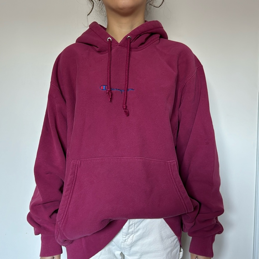 FREE Shipping✨ Oversized Men’s- Champions Wine Hoodie- XL